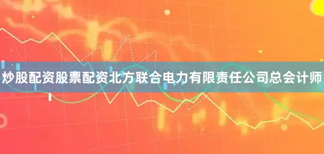 炒股配资股票配资北方联合电力有限责任公司总会计师